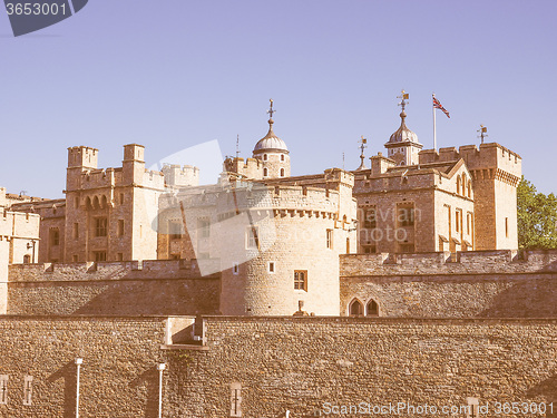 Image of Retro looking Tower of London
