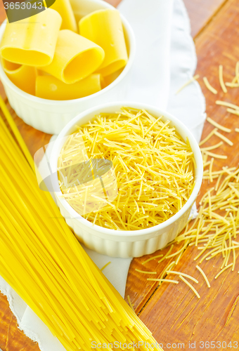 Image of raw pasta