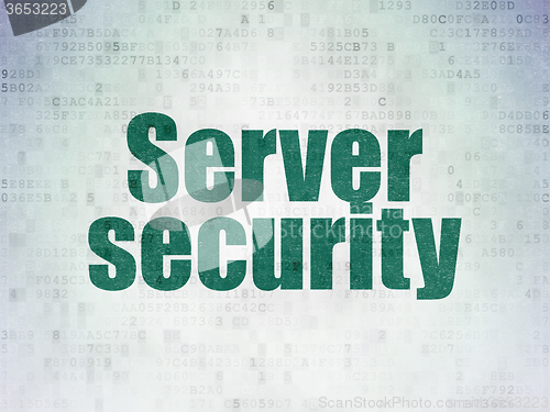 Image of Security concept: Server Security on Digital Paper background
