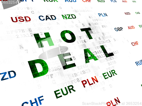 Image of Business concept: Hot Deal on Digital background