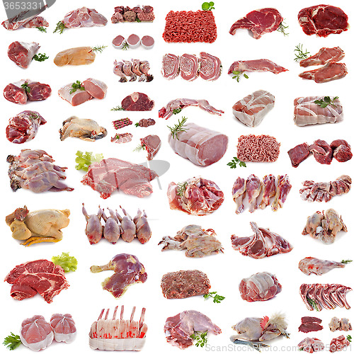 Image of group of meat