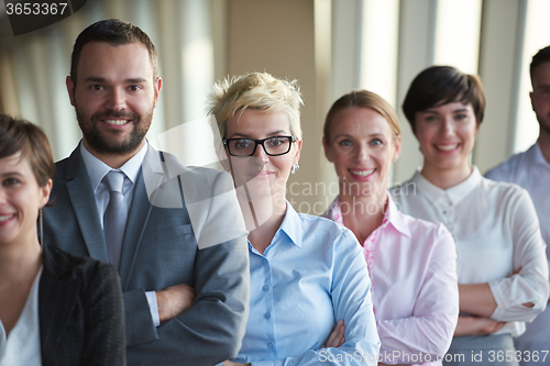 Image of diverse business people group
