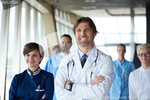 Image of doctors team walking