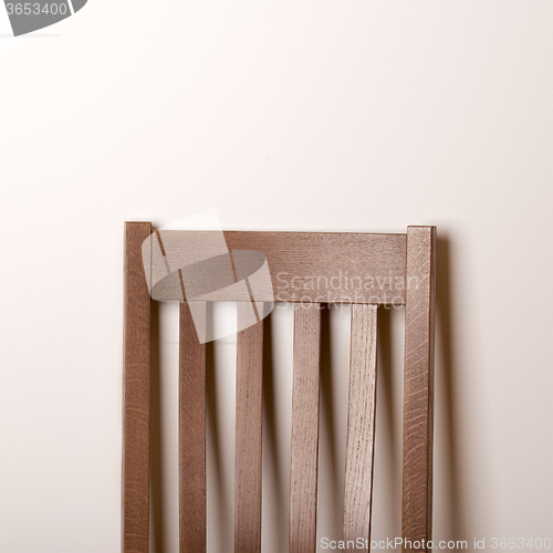 Image of The back of a chair 
