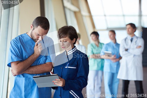 Image of group of medical staff at hospital