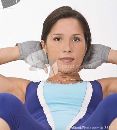 Image of Aerobics girl portrait