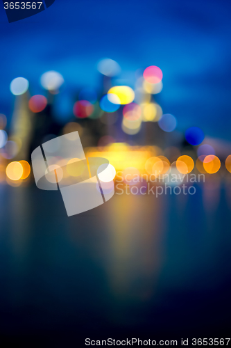 Image of Defocused city lights