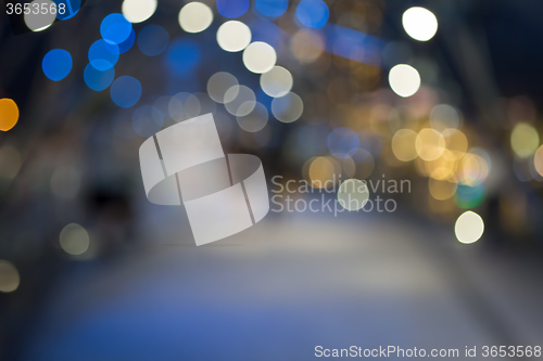 Image of Defocused christmas sreet