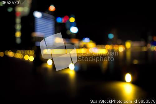 Image of Defocused city lights