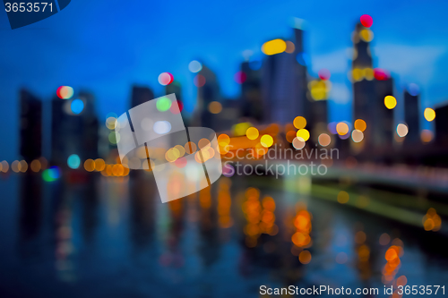 Image of Defocused city lights