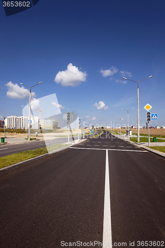 Image of the road . construction  