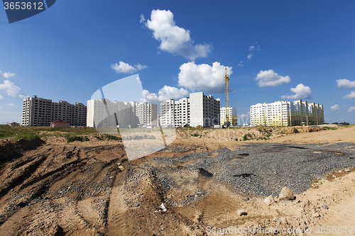 Image of construction  residential house