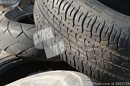 Image of Tyres trown away