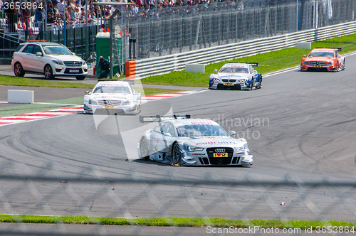 Image of DTM (Deutsche Tourenwagen Meisterschaft) on MRW (Moscow RaceWay), Moscow, Russia, 2013.08.04