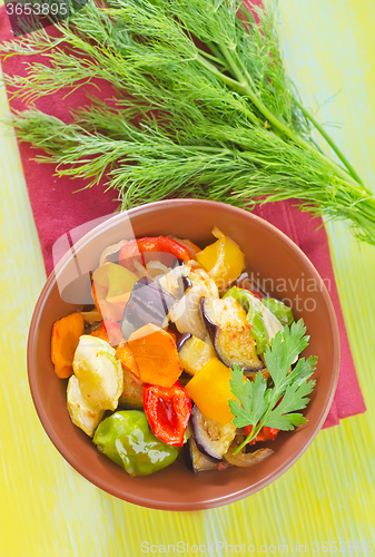 Image of baked vegetables