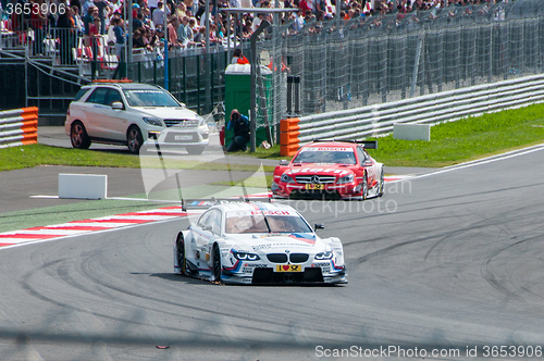 Image of DTM (Deutsche Tourenwagen Meisterschaft) on MRW (Moscow RaceWay), Moscow, Russia, 2013.08.04