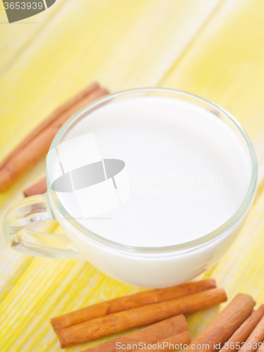 Image of milk with cinnamon