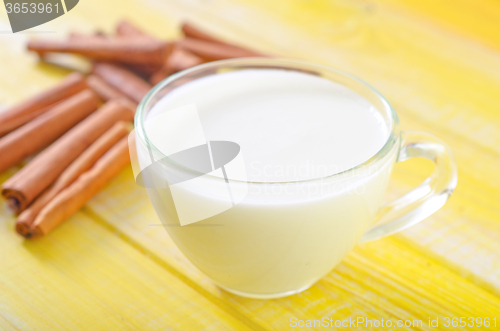 Image of milk with cinnamon