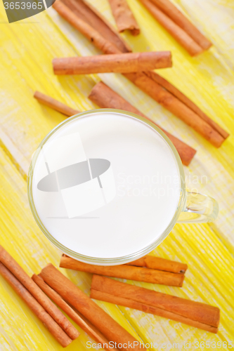 Image of milk with cinnamon