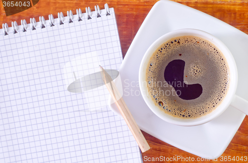 Image of note and coffee cup