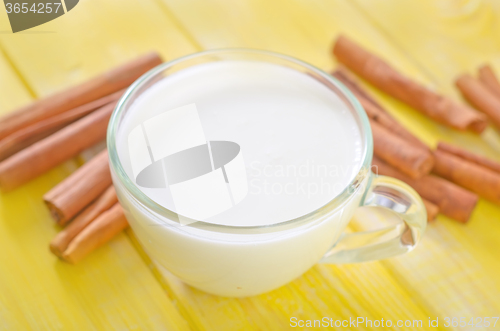 Image of milk with cinnamon