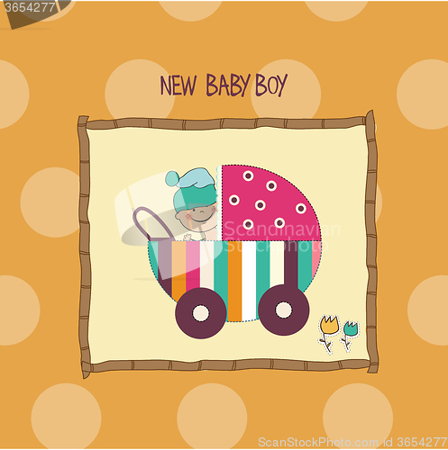 Image of baby boy shower card