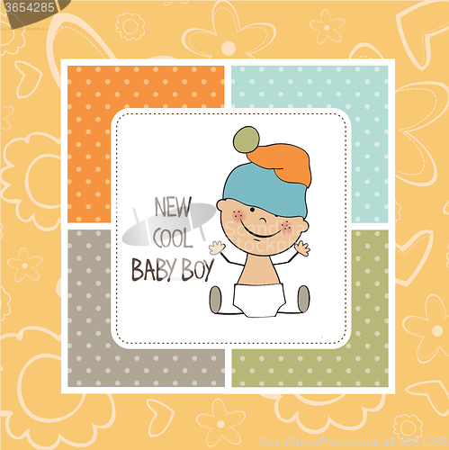 Image of baby boy shower card