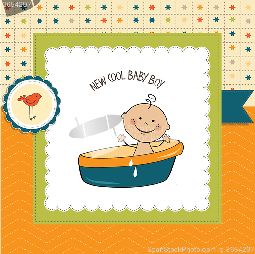 Image of baby boy shower card