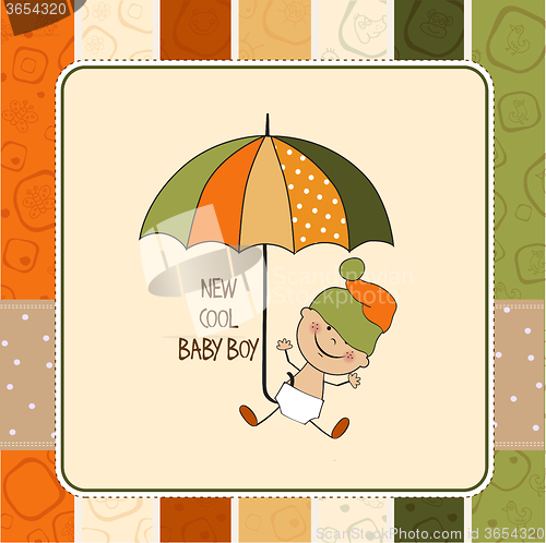 Image of baby boy shower card