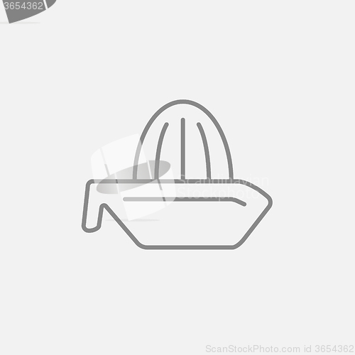 Image of Lemon squeezer line icon.