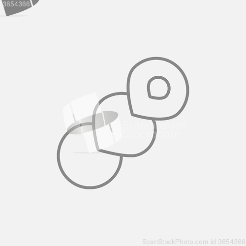 Image of Spiral bread line icon.