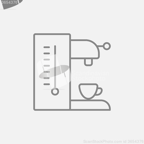 Image of Coffee maker line icon.