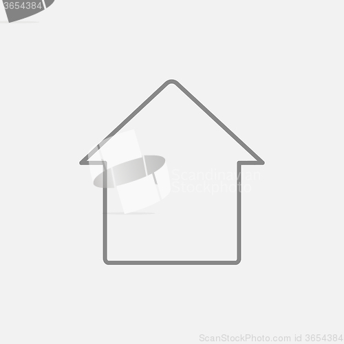 Image of House line icon.