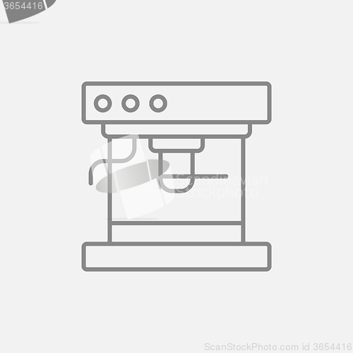 Image of Coffee maker line icon.