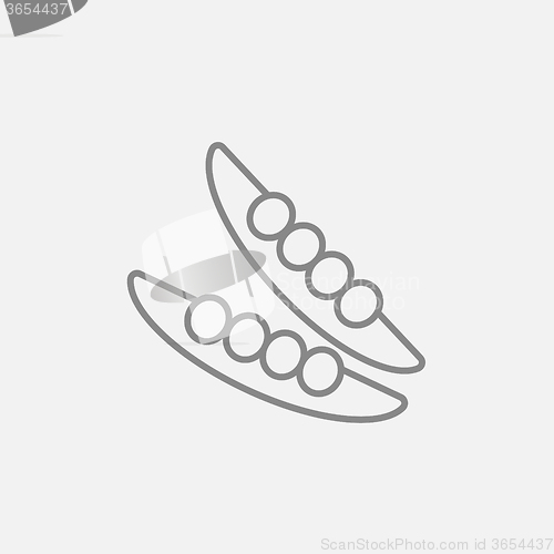 Image of Peapod line icon.