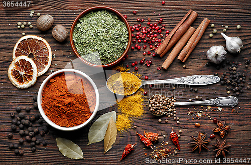 Image of various spices