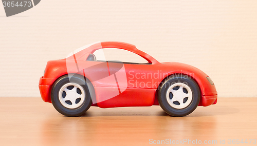 Image of Clear colored small car toy