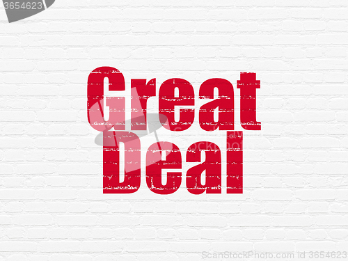 Image of Business concept: Great Deal on wall background
