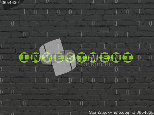 Image of Finance concept: Investment on wall background