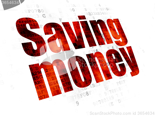 Image of Business concept: Saving Money on Digital background