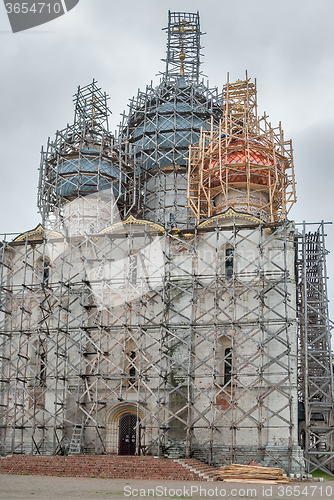 Image of Restoration of Assumption Cathedral in Rostov