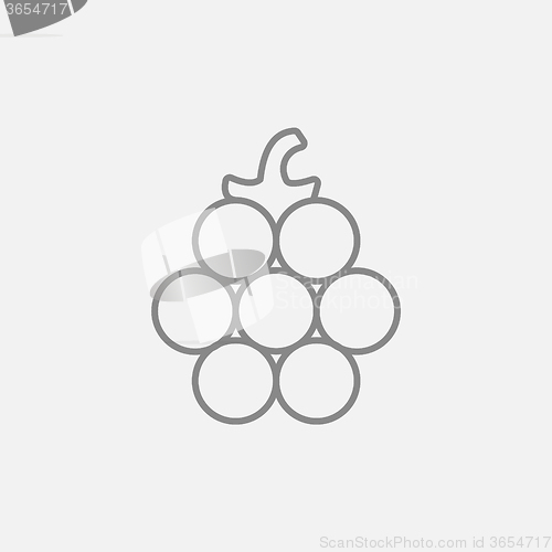 Image of Raspberry line icon.
