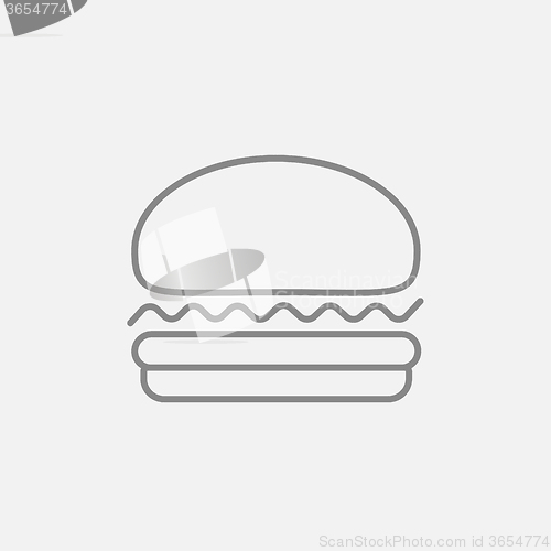 Image of Hamburger line icon.