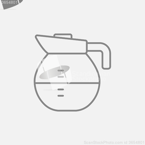 Image of Carafe line icon.