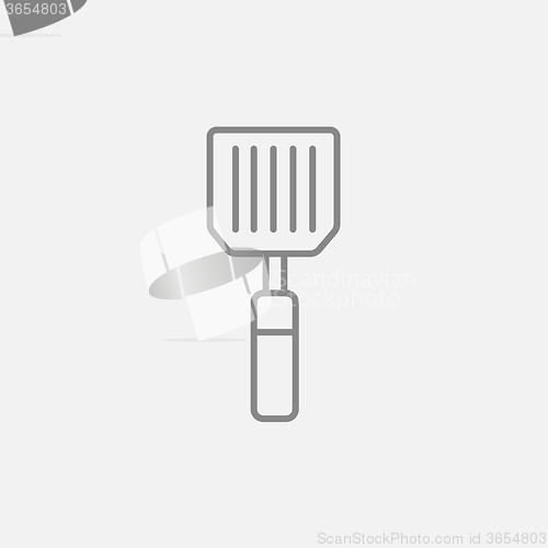 Image of Kitchen spatula line icon.