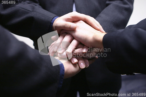 Image of business hands