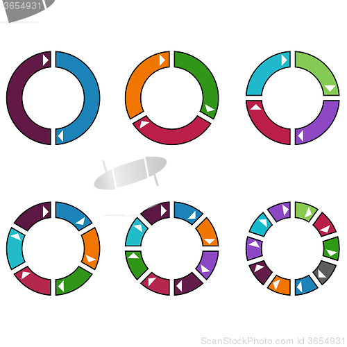 Image of Set of Colorful Circles