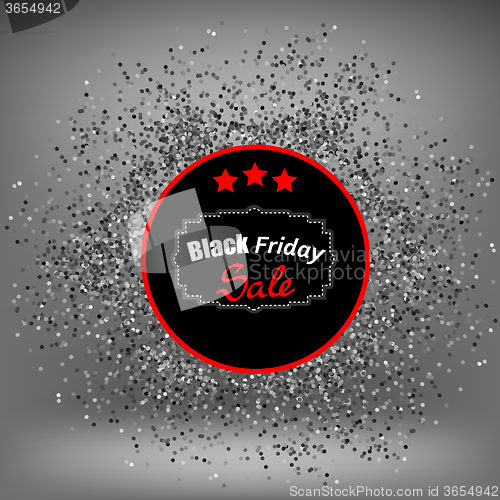 Image of Black Friday Sticker and Confetti