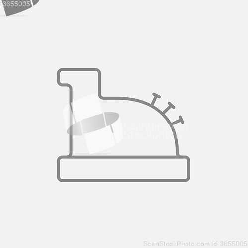 Image of Cash register machine line icon.