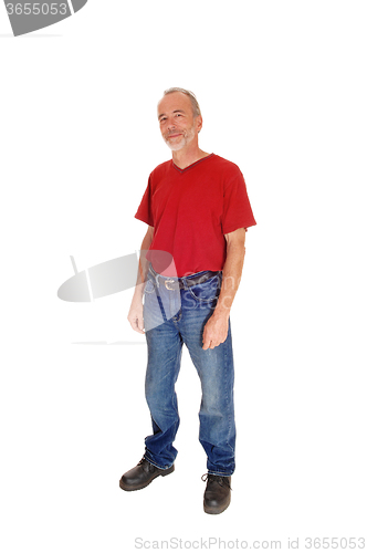 Image of Standing middle age man.
